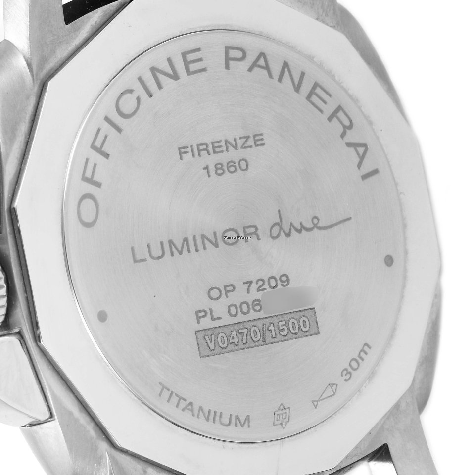 Panerai Luminor Due Mens watch Unisex Automatic Titanium PAM00927 6