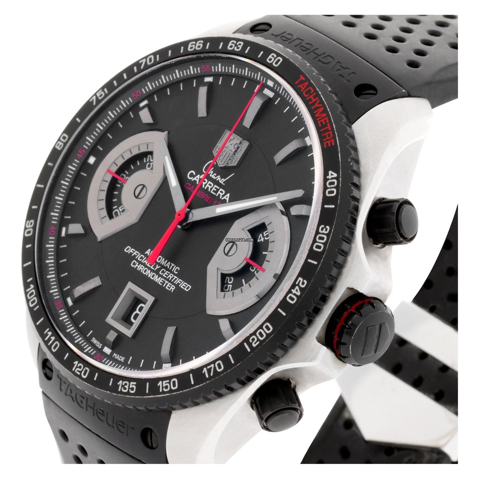 TAG Heuer Grand Carrera Mens watch Unisex Automatic Steel CAV511C.FT6016 6