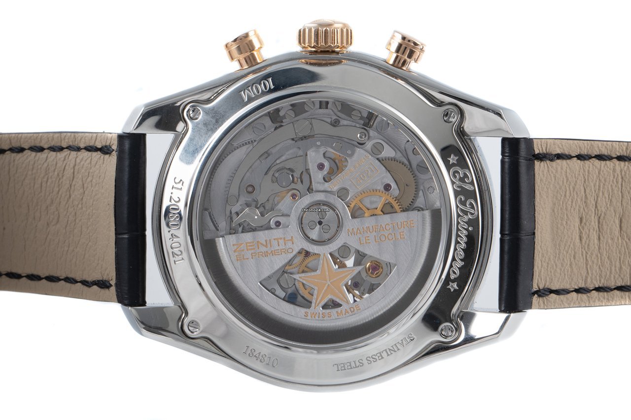 Zenith El Primero Chronomaster Mens watch Unisex Automatic Gold Steel 51.2080.4021 6