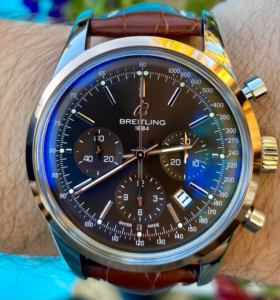 Breitling Transocean Chronograph Mens watch Unisex Automatic Steel UB015212 Q594 6