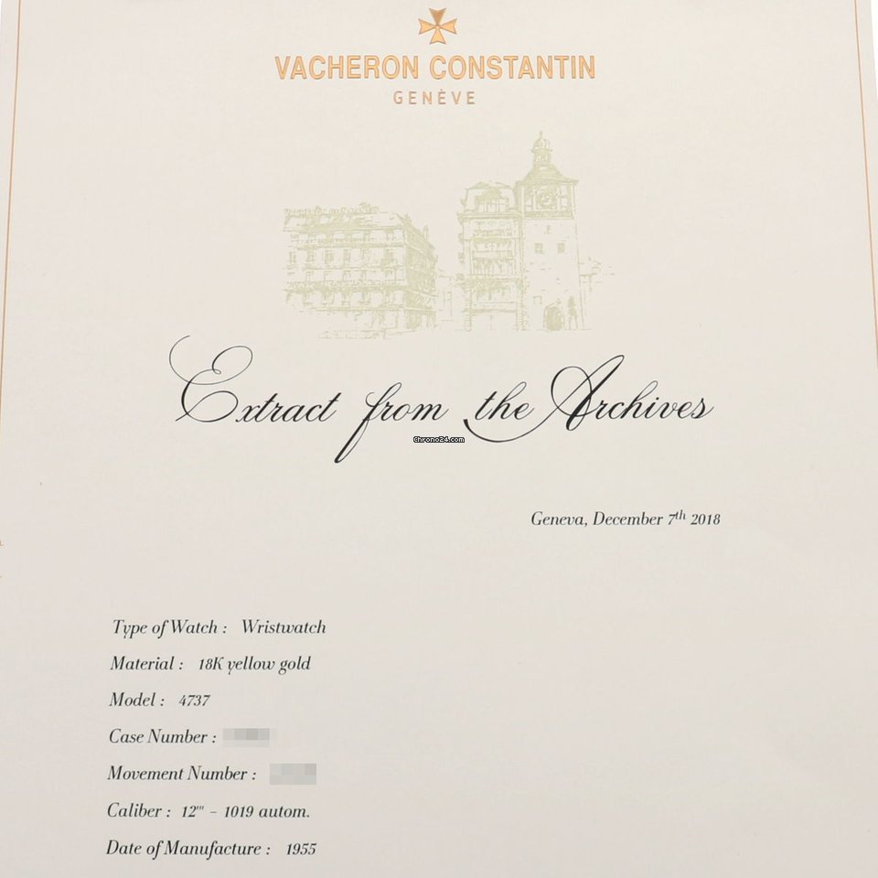 Vacheron Constantin Automatic Yellow gold 4737 6
