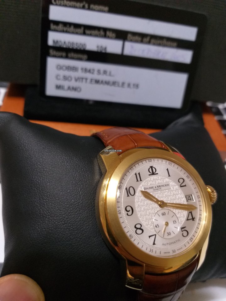 Baume & Mercier Capeland Mens watch Unisex Automatic Yellow gold 65486 - M0A08500 6
