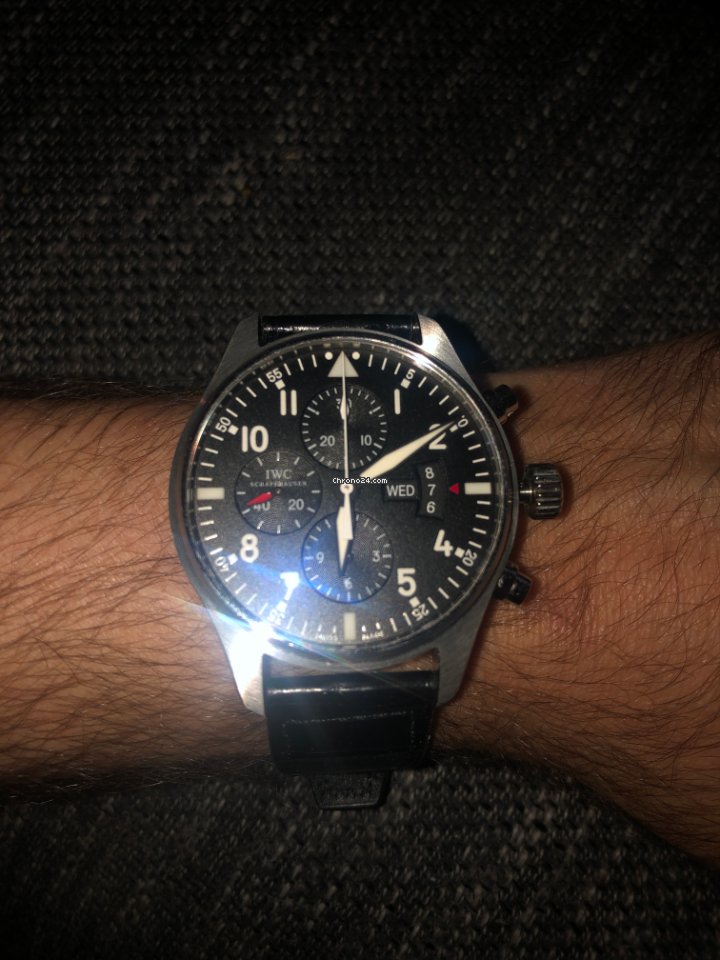 IWC Pilot Chronograph Mens watch Unisex Automatic Steel IW3777 6