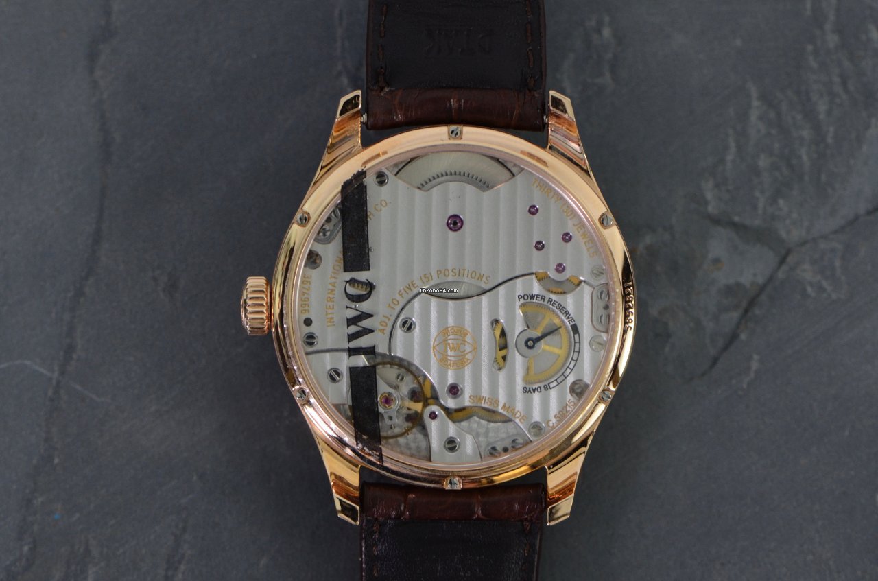 IWC Portuguese Hand-Wound Mens watch Unisex Manual winding Rose gold IW510204 6