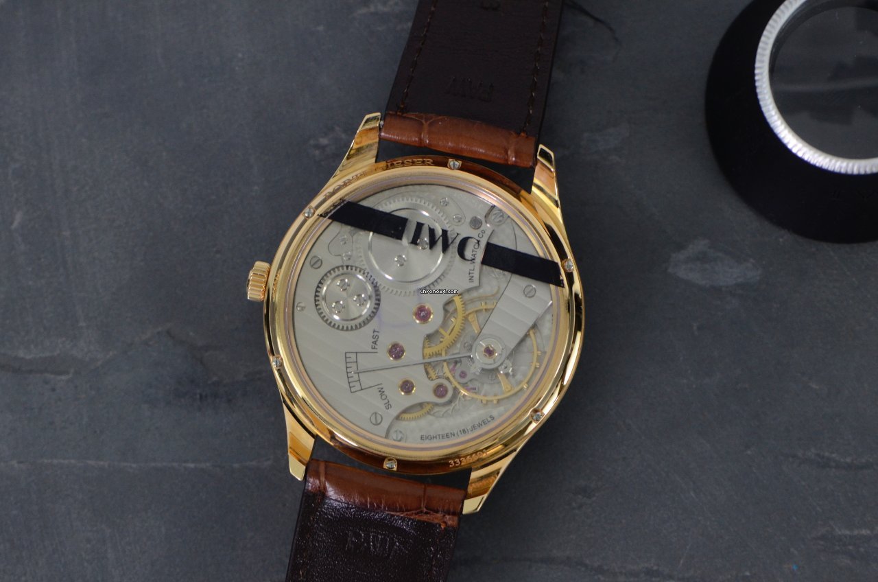 IWC Portuguese Hand-Wound Mens watch Unisex Manual winding Rose gold IW544503 6