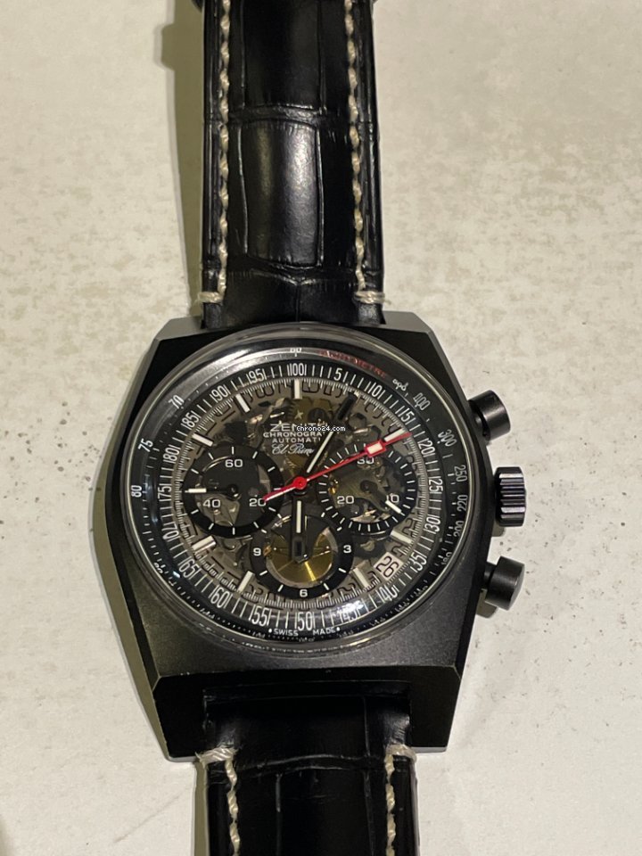 Zenith El Primero New Vintage 1969 Mens watch Unisex Automatic Titanium 96.1969.469 77.C683 6