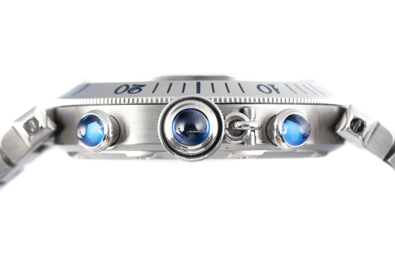 Cartier Pasha Mens watch Unisex Quartz Steel 1352 6