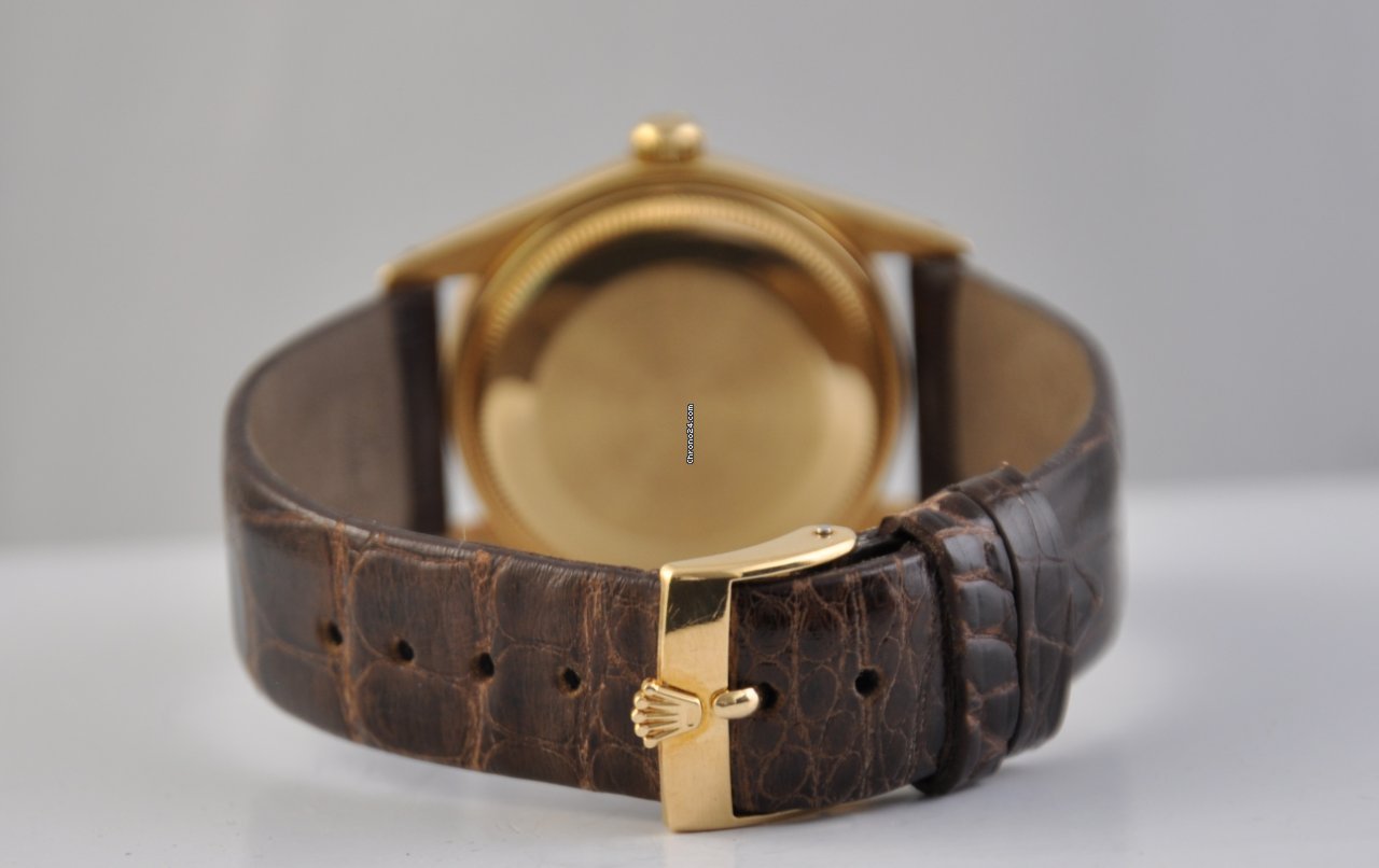 Rolex Oyster Perpetual Date Mens watch Unisex Yellow gold Automatic 1514 6