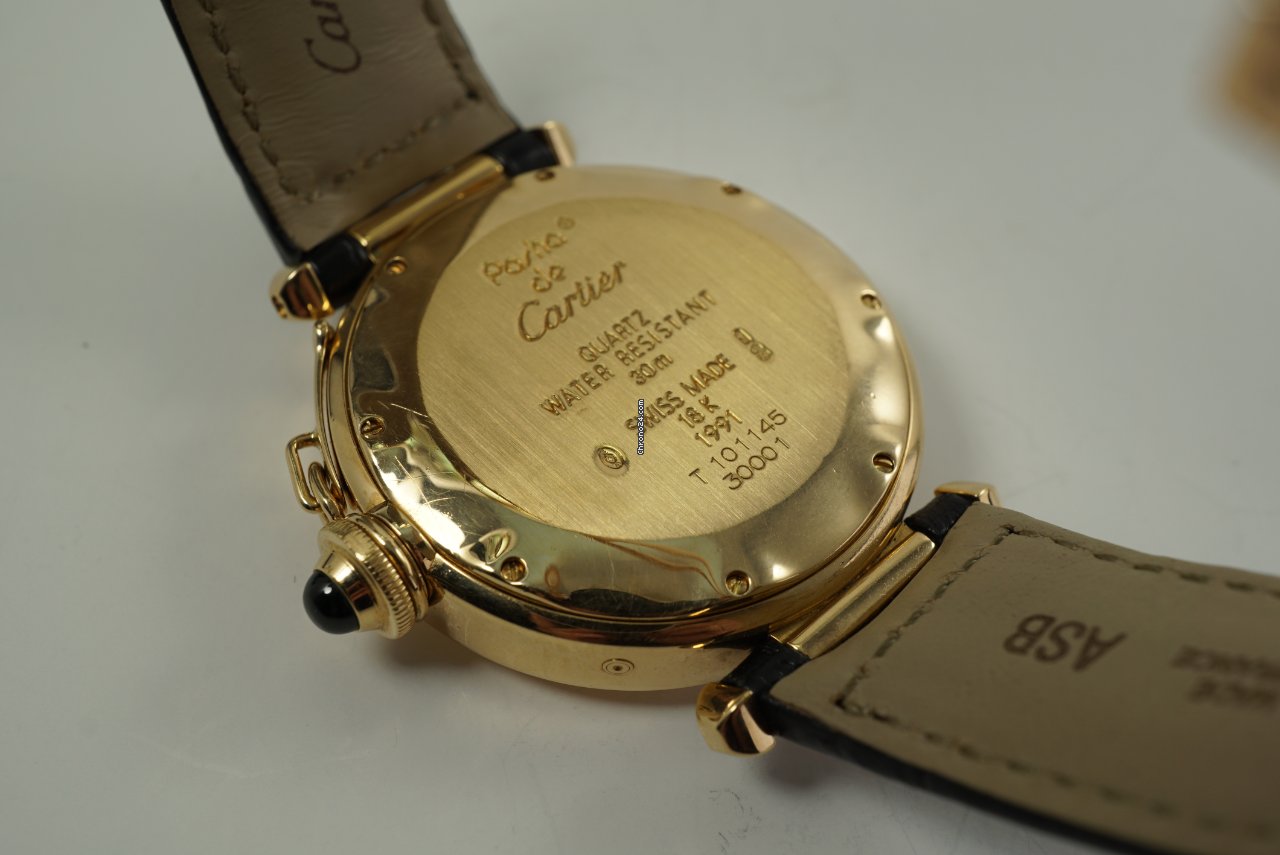Cartier Pasha Mens watch Unisex Quartz Yellow gold 30001 6