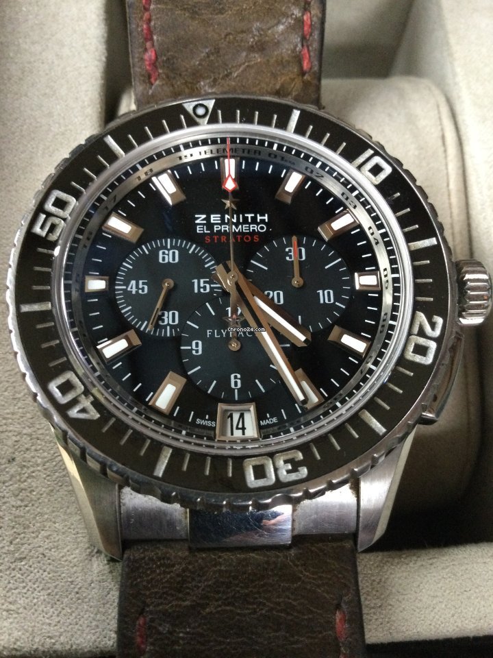 Zenith El Primero Stratos Flyback Mens watch Unisex Automatic Steel 03.2060.405 21.C714 6