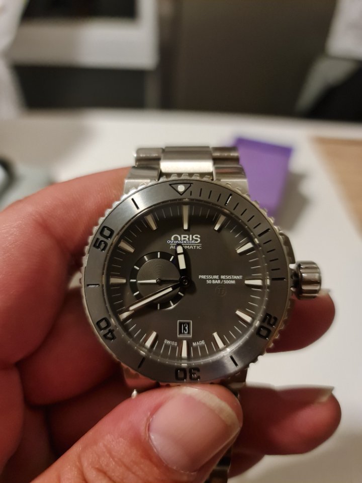 Oris Aquis Titan Mens watch Unisex Automatic Titanium 01 743 7664 7253-07 8 26 75PEB 6