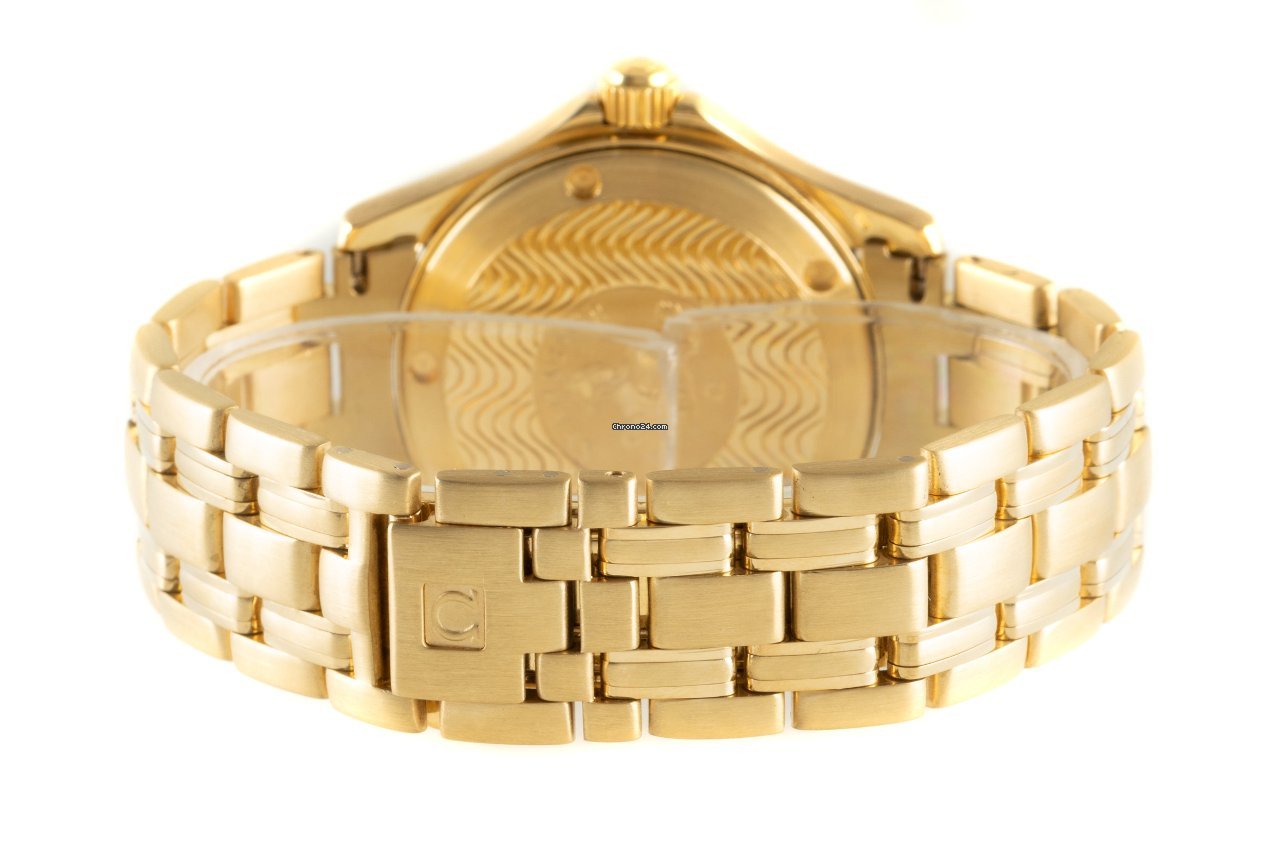 Omega Seamaster Mens watch Unisex Quartz Yellow gold 196.1501 6