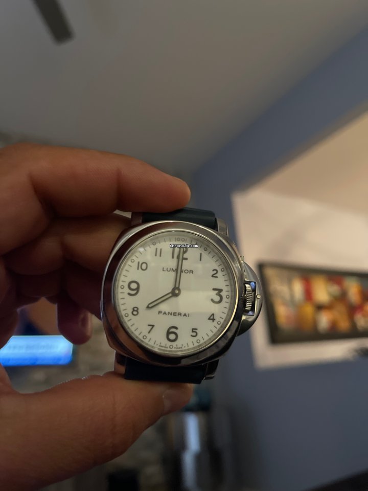 Panerai Luminor Base Mens watch Unisex Manual winding Steel PAM 00010 6