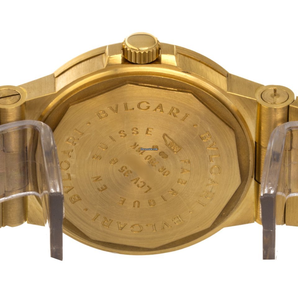 Bulgari Diagono Mens watch Unisex Automatic Yellow gold LCV 35 G 6