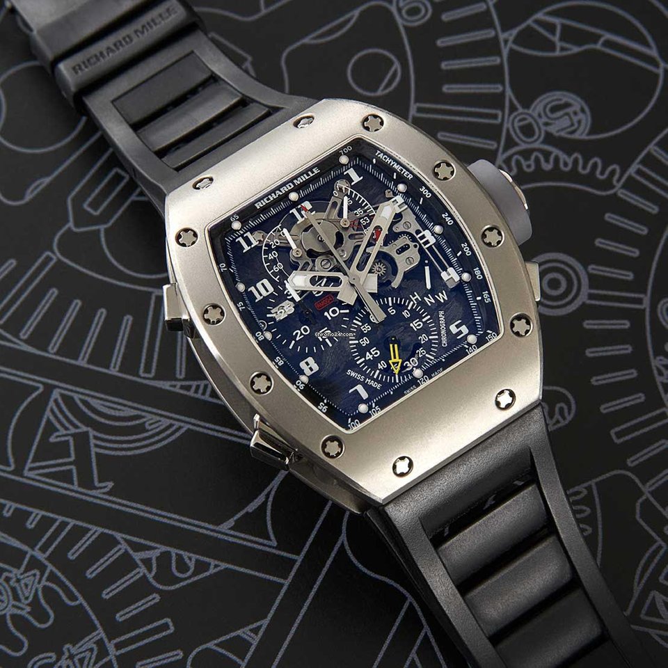Richard Mille Mens watch Unisex Manual winding Titanium RM 004 6