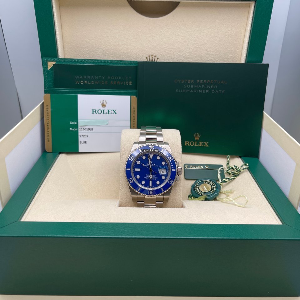 Rolex Submariner Date Mens watch Unisex White gold Automatic 116619LB 6