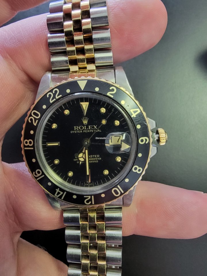Rolex GMT-Master Mens watch Unisex Gold Steel Automatic 16753 6