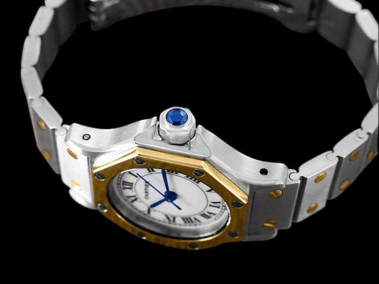 Cartier Mens watch Unisex Automatic Gold Steel 8437ST 6
