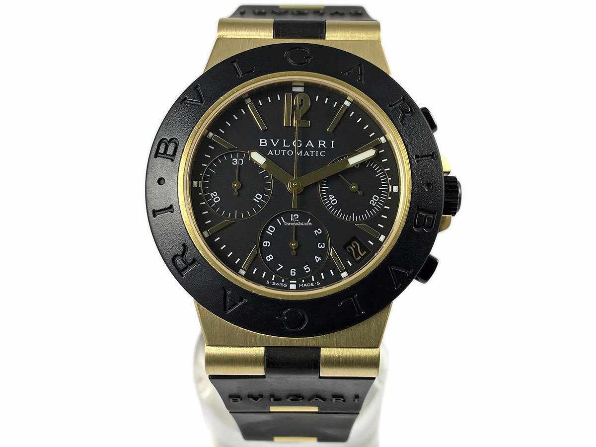 Bulgari Diagono Mens watch Unisex Automatic Yellow gold AC38G 6