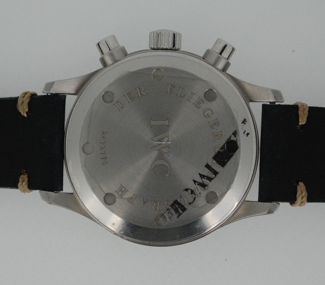 IWC Pilot Chronograph Mens watch Unisex Quartz Steel IW3740 6