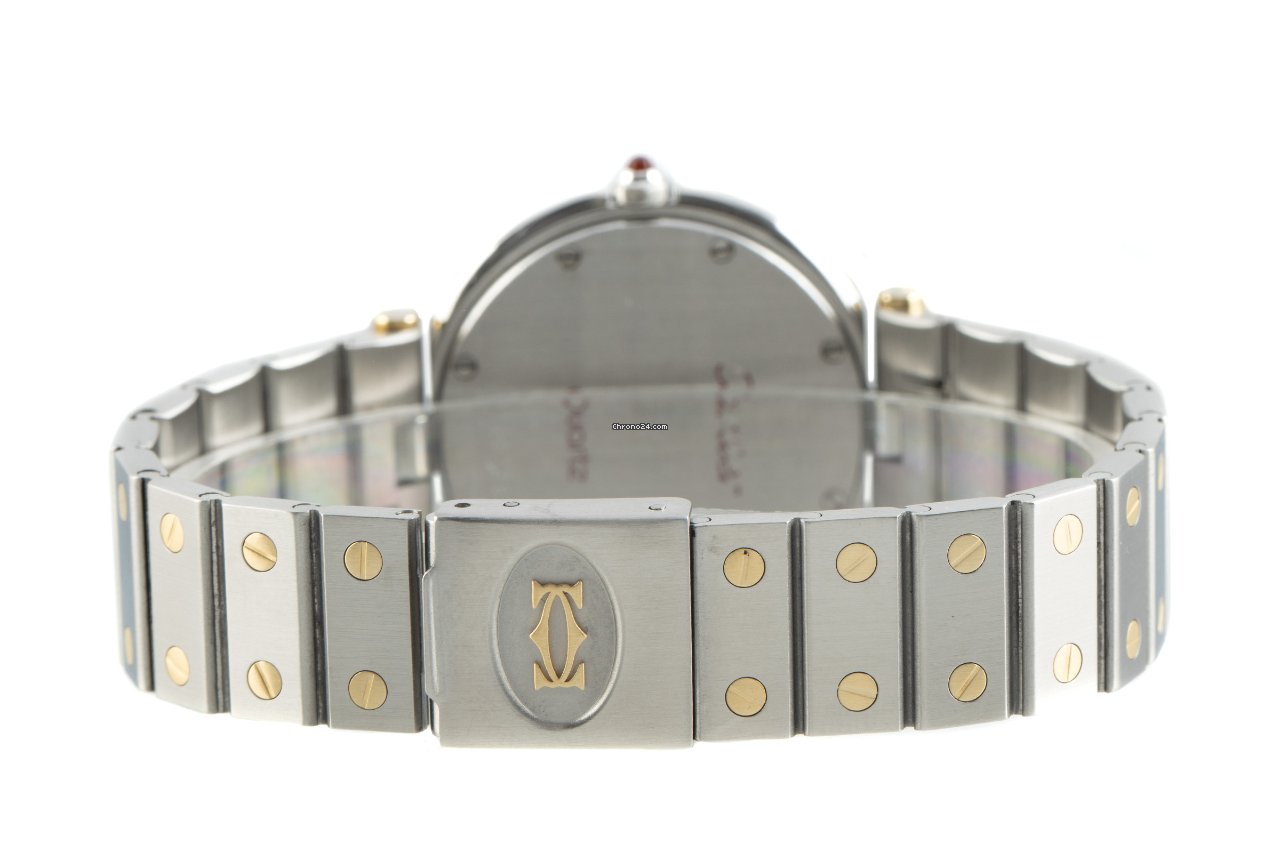 Cartier Santos Womens watch Quartz Gold Steel 8191 6