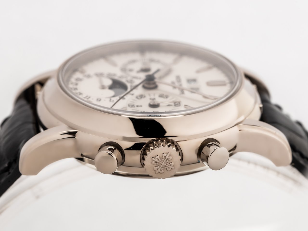 Patek Philippe Perpetual Calendar Chronograph Mens watch Unisex Manual winding White gold 3970EG-016 6