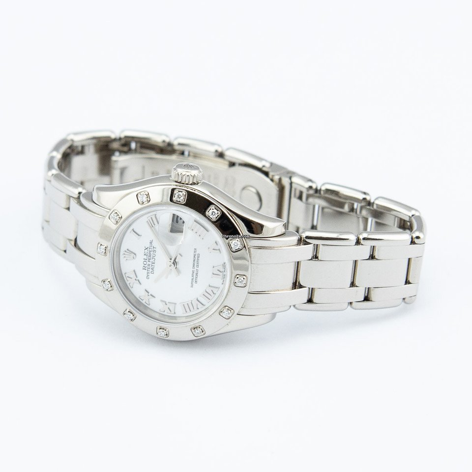Rolex Lady-Datejust Pearlmaster Mens watch Unisex White gold Automatic 80319 6