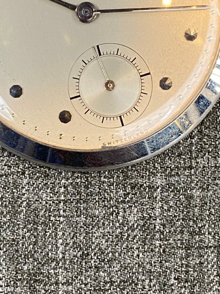 Movado Mens watch Unisex Manual winding Platinum Movado Pocket Watch Platinum 6