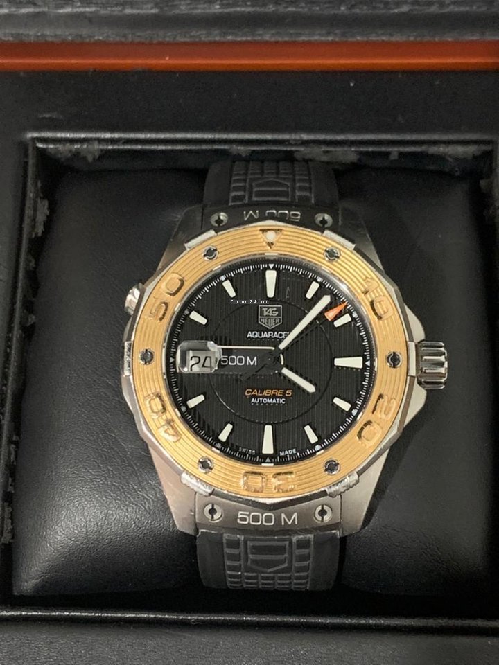 TAG Heuer Aquaracer 500M Mens watch Unisex Automatic Gold Steel WAJ2150.FT6015 6