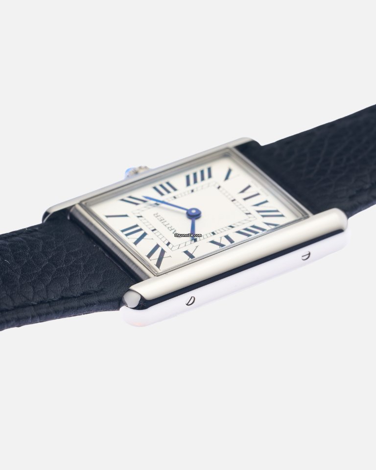 Cartier Tank Mens watch Unisex Quartz Steel 4323 6