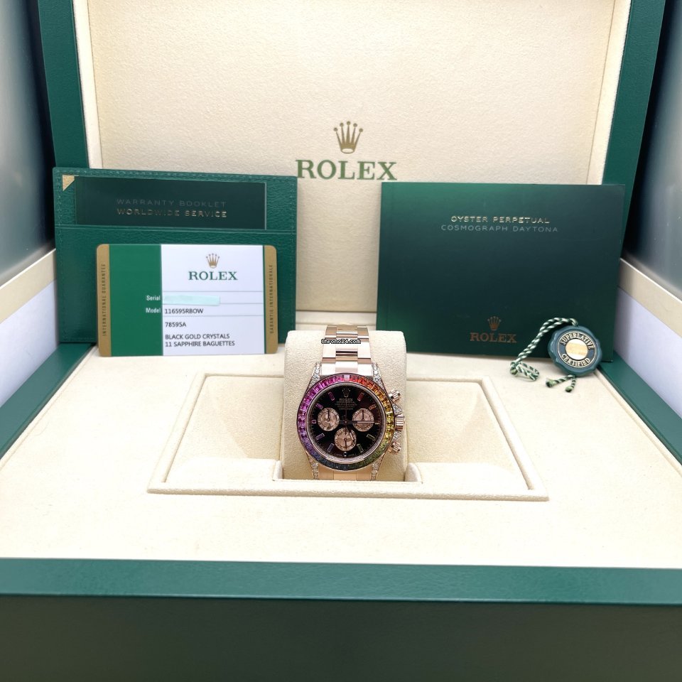 Rolex Daytona Mens watch Unisex Rose gold Automatic 116595RBOW 6