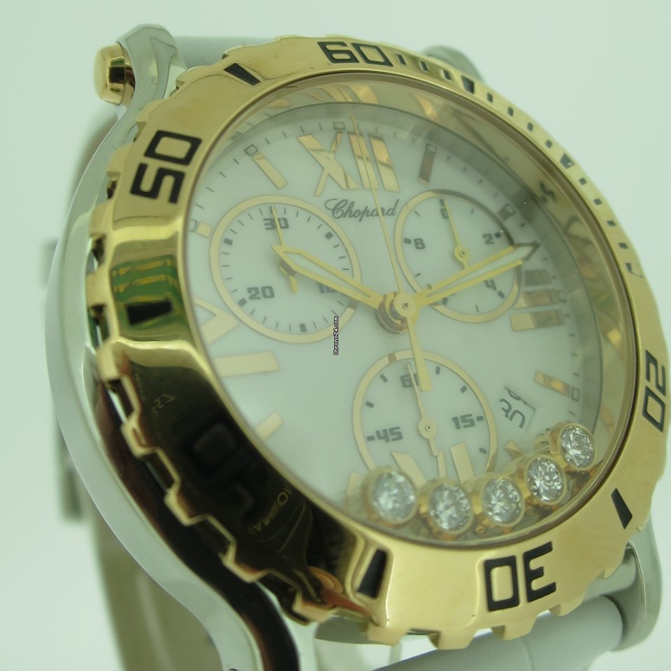 Chopard Happy Sport Womens watch Quartz Gold Steel 288499-6001 6