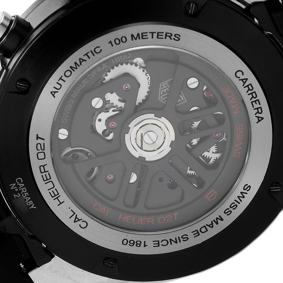 TAG Heuer Carrera Heuer-02T Mens watch Unisex Automatic Titanium CAR5A8Y.FC6377 6