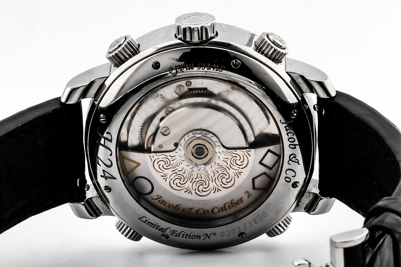 Jacob & Co. Five Time Zone Mens watch Unisex Automatic Steel H 24 6