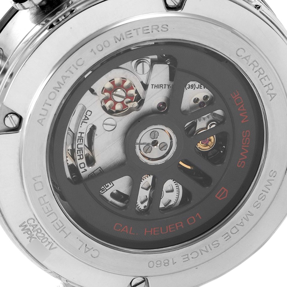TAG Heuer Carrera Calibre HEUER 01 Mens watch Unisex Automatic Steel CAR201V.BA0714 6