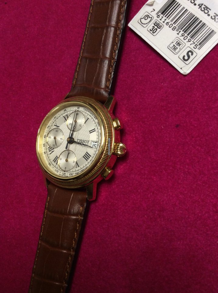 Tissot Bridgeport Mens watch Unisex Automatic Yellow gold T71.3.435.33 6