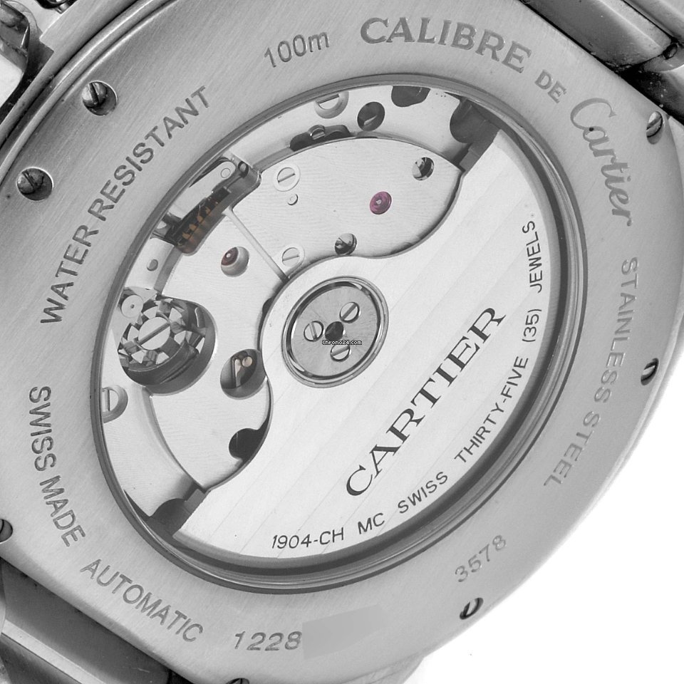 Cartier Calibre de Cartier Chronograph Mens watch Unisex Automatic Steel W7100061 6