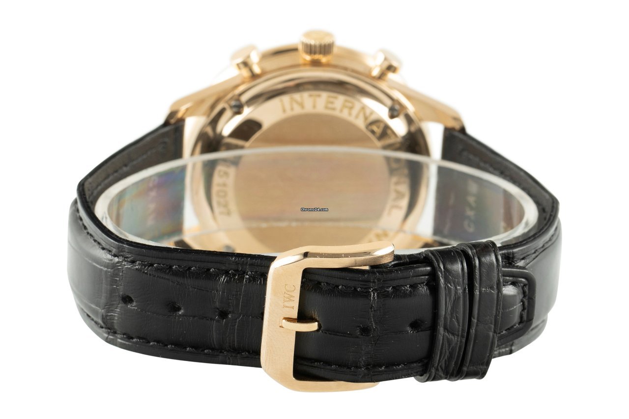 IWC Portuguese Chronograph Mens watch Unisex Automatic Red gold IW3714-02 6