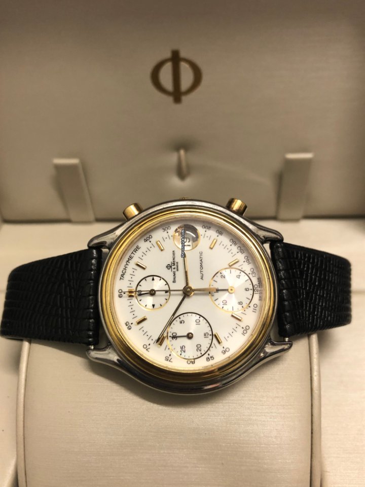 Baume & Mercier Mens watch Unisex Manual winding Gold Steel 6103 6