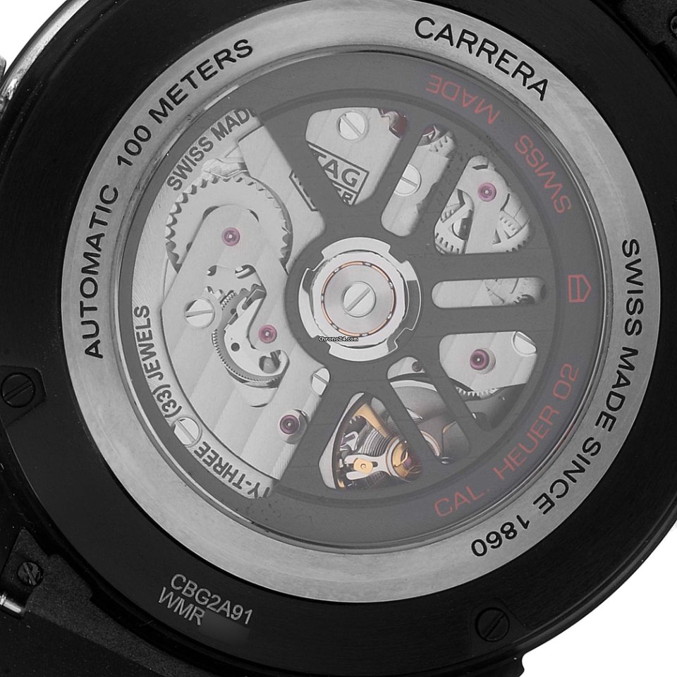 TAG Heuer Carrera Heuer-02T Mens watch Unisex Automatic Carbon CBG2A91.FT6173 6