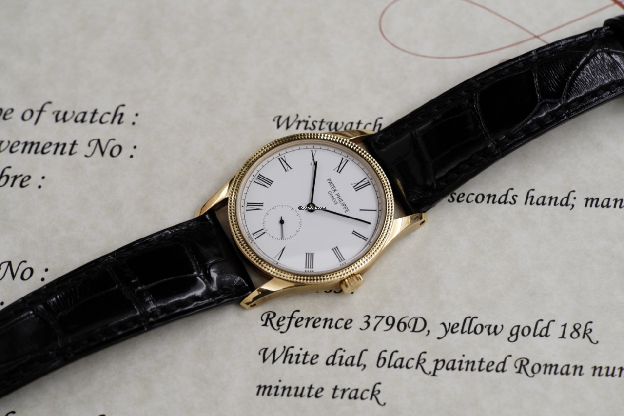 Patek Philippe Calatrava Mens watch Unisex Manual winding Yellow gold 3796D 6