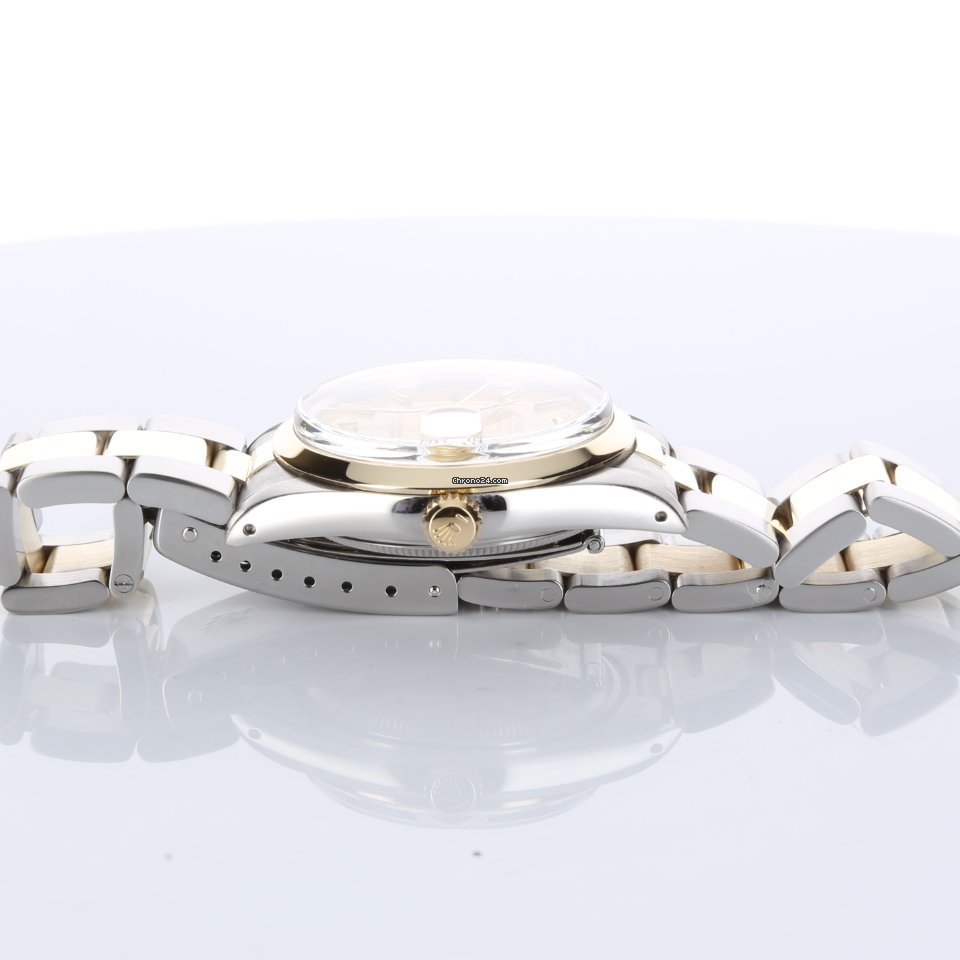 Rolex Oyster Perpetual Date Gold Steel 15003 6