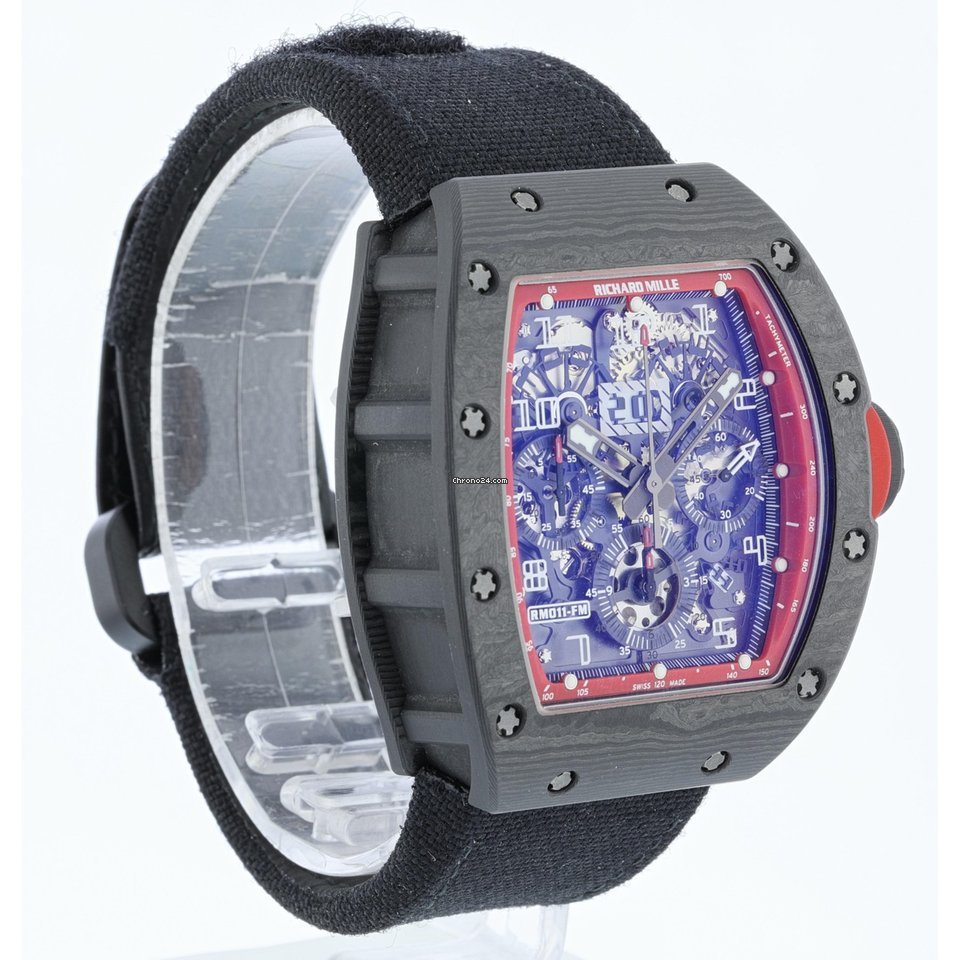 Richard Mille RM 011 Mens watch Unisex Automatic Carbon RM011 AO CA 6