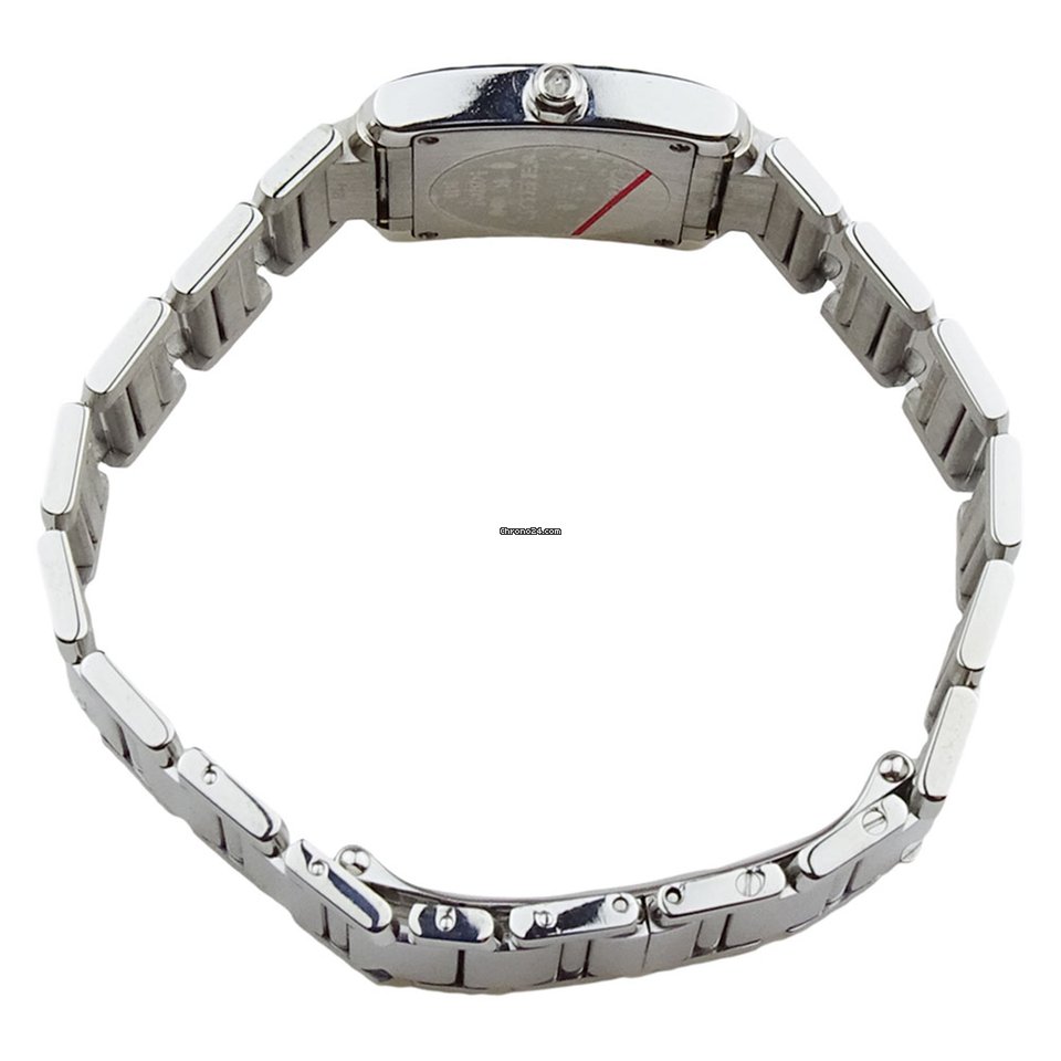 Cartier Tank Francaise Mens watch Unisex Quartz White gold WE1002SE 6