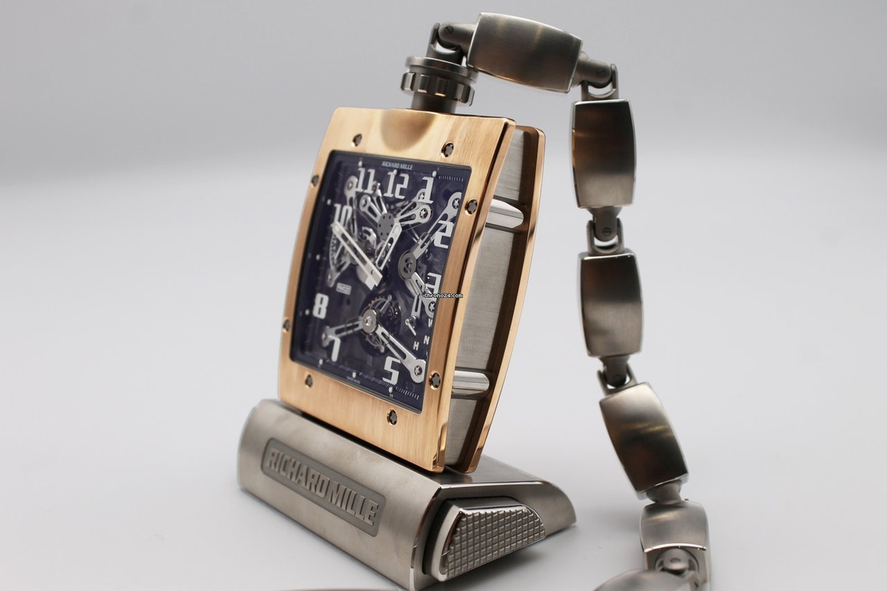 Richard Mille Mens watch Unisex Manual winding Rose gold RM 020 6