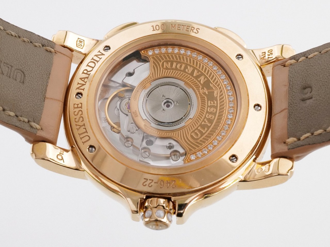 Ulysse Nardin Dual Time Womens watch Automatic Rose gold 246-22 391 6