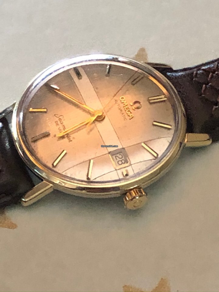 Omega Seamaster DeVille Mens watch Unisex Automatic Gold Steel 14910 6