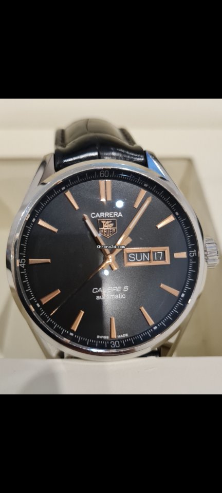 TAG Heuer Carrera Calibre 5 Mens watch Unisex Automatic Steel WAR201C-1 6