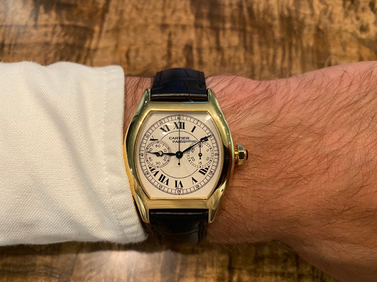 Cartier Tortue Mens watch Unisex Manual winding Yellow gold 2356 6