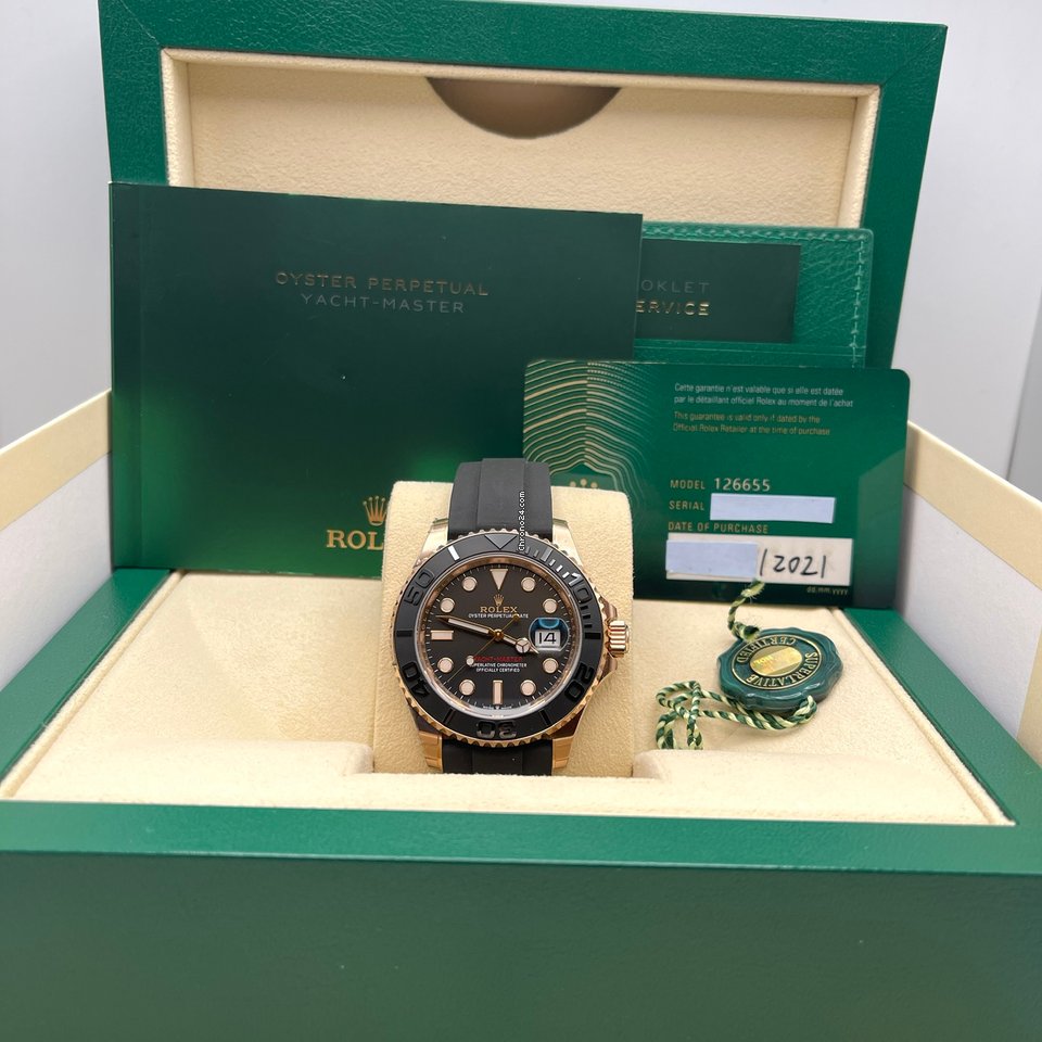 Rolex Yacht-Master 40 Mens watch Unisex Rose gold Automatic 126655 6